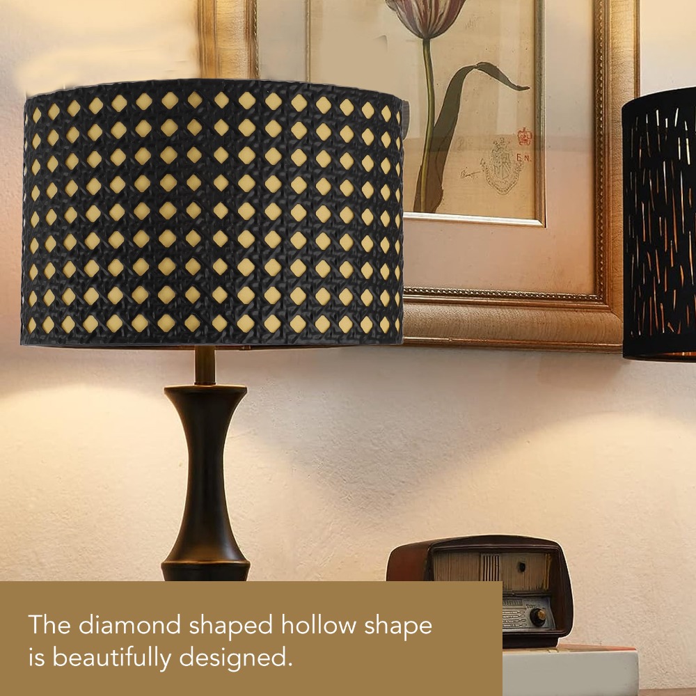 Geometric Lamp Shade - Abajur de Ferro Moderno com Padrão