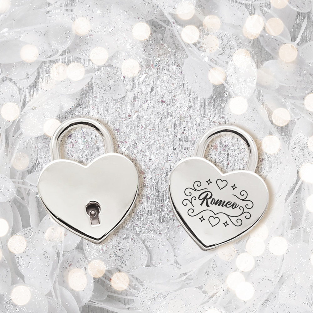 Lighting Decor For Wedding - Cadeado de Amor Personalizado de Luxo