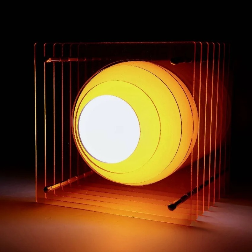 Lighting Decoration Ideas - Diy acrílico mil camadas lâmpada lua
