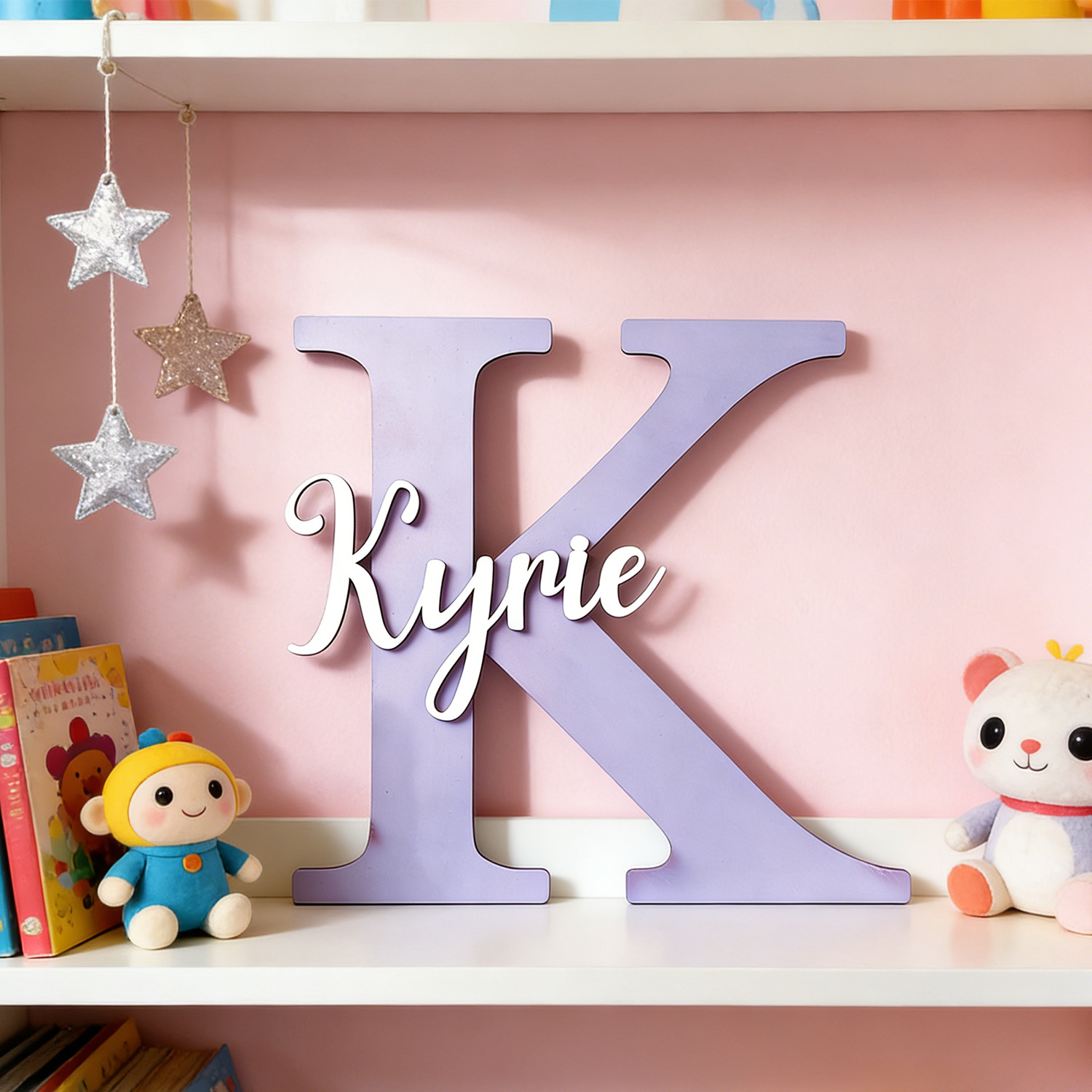 Lighting Decor For Wedding - Placa de Nome Personalizada em Madeira
