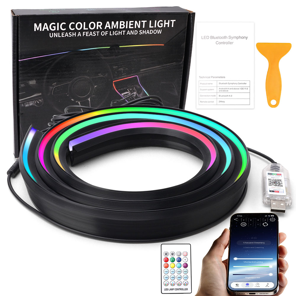 Lighting Bolt Decor - Faixa de Luz Ambiente LED Acrílica