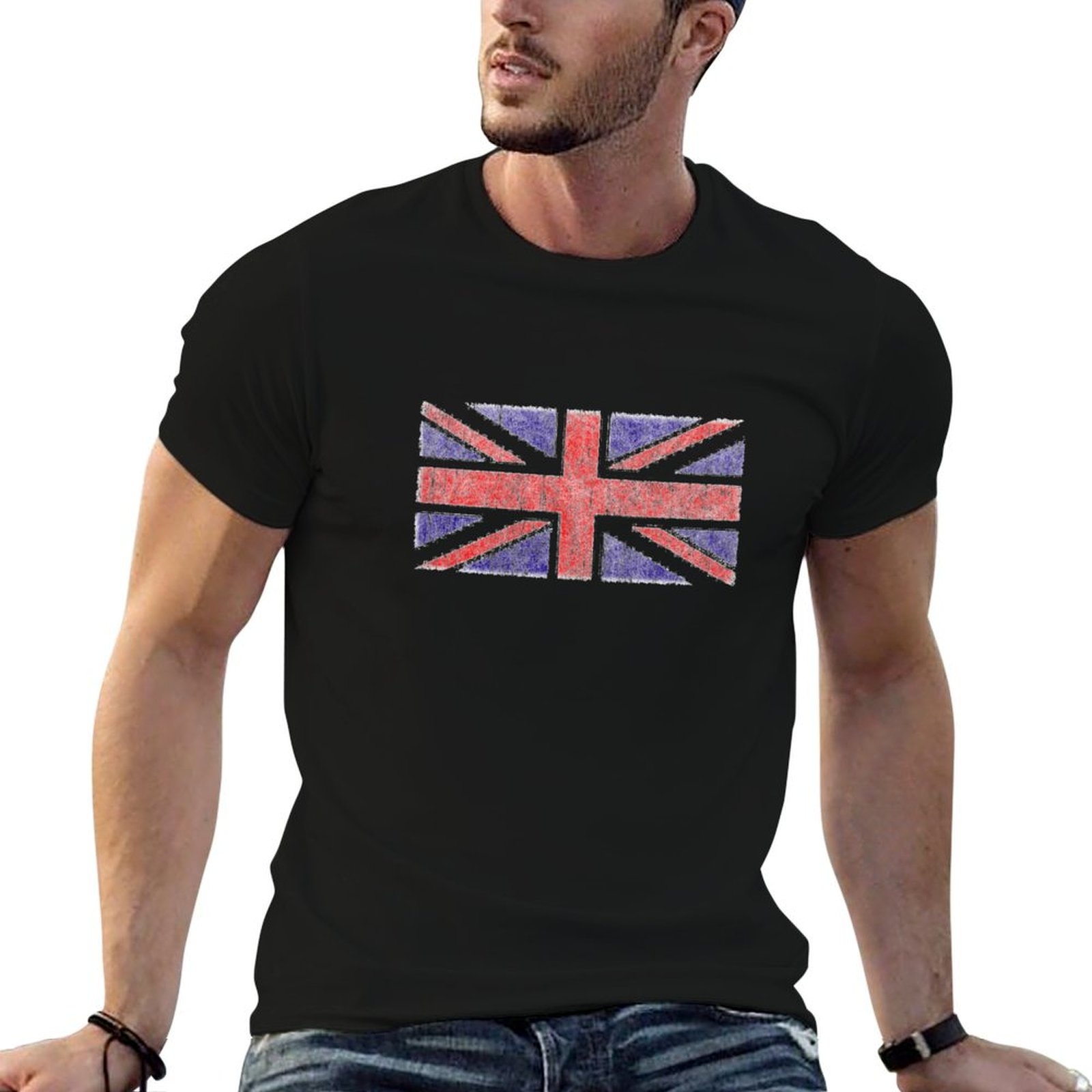 Union Lighting & Decor Photos - Camiseta vintage com bandeira do Reino