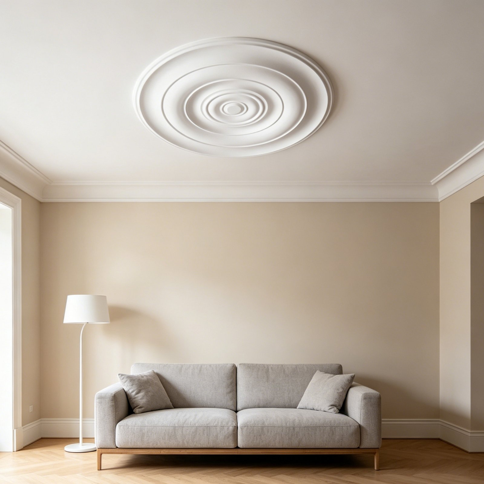 Lighting Decor - Medalhão de Teto Redondo com Design