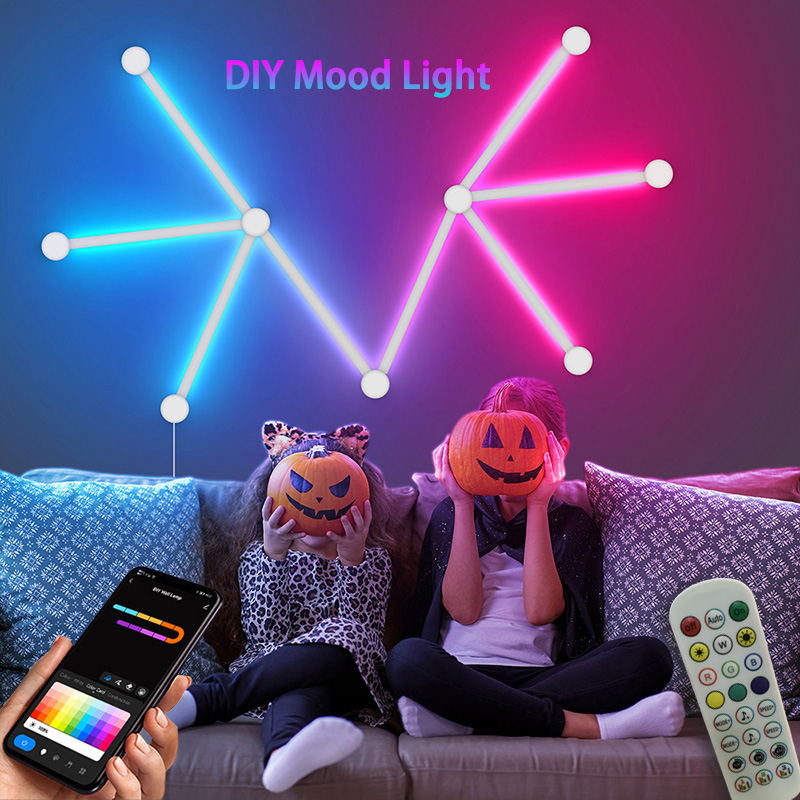 Lighting Decoration Ideas - Lâmpada de parede rgb inteligente, barra