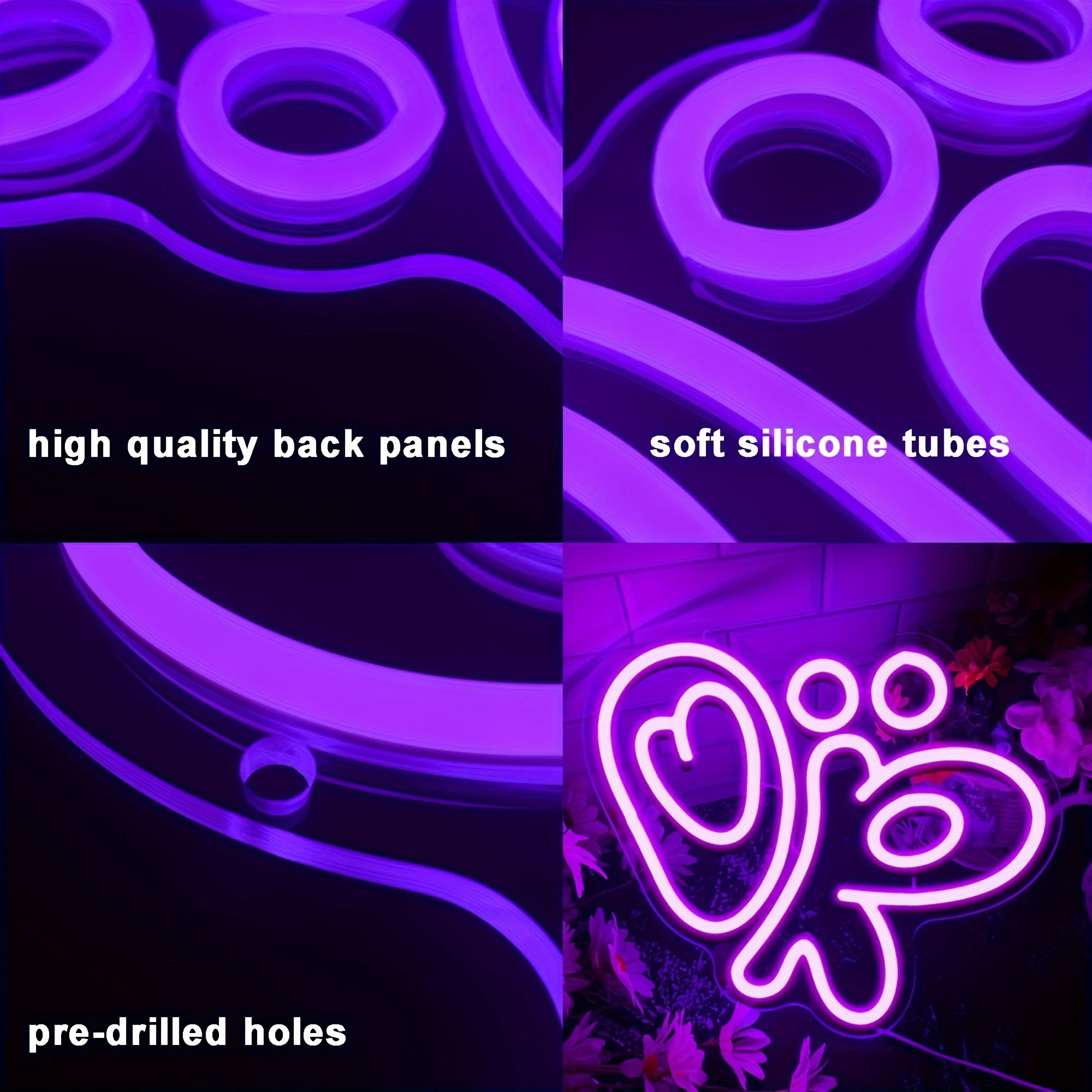 Ok Lighting Decor - Letreiros de néon OK com alimentação