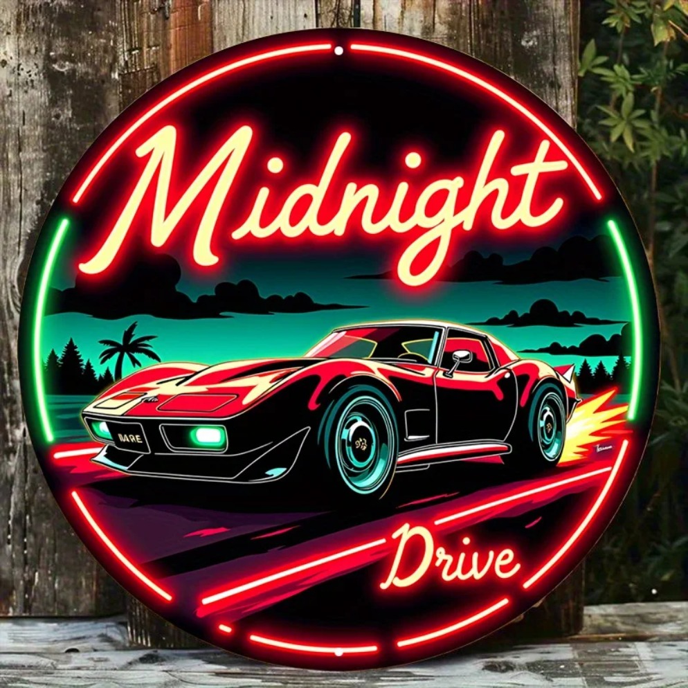 Lighting Decoration Ideas - Sinal de carro de néon vintage
