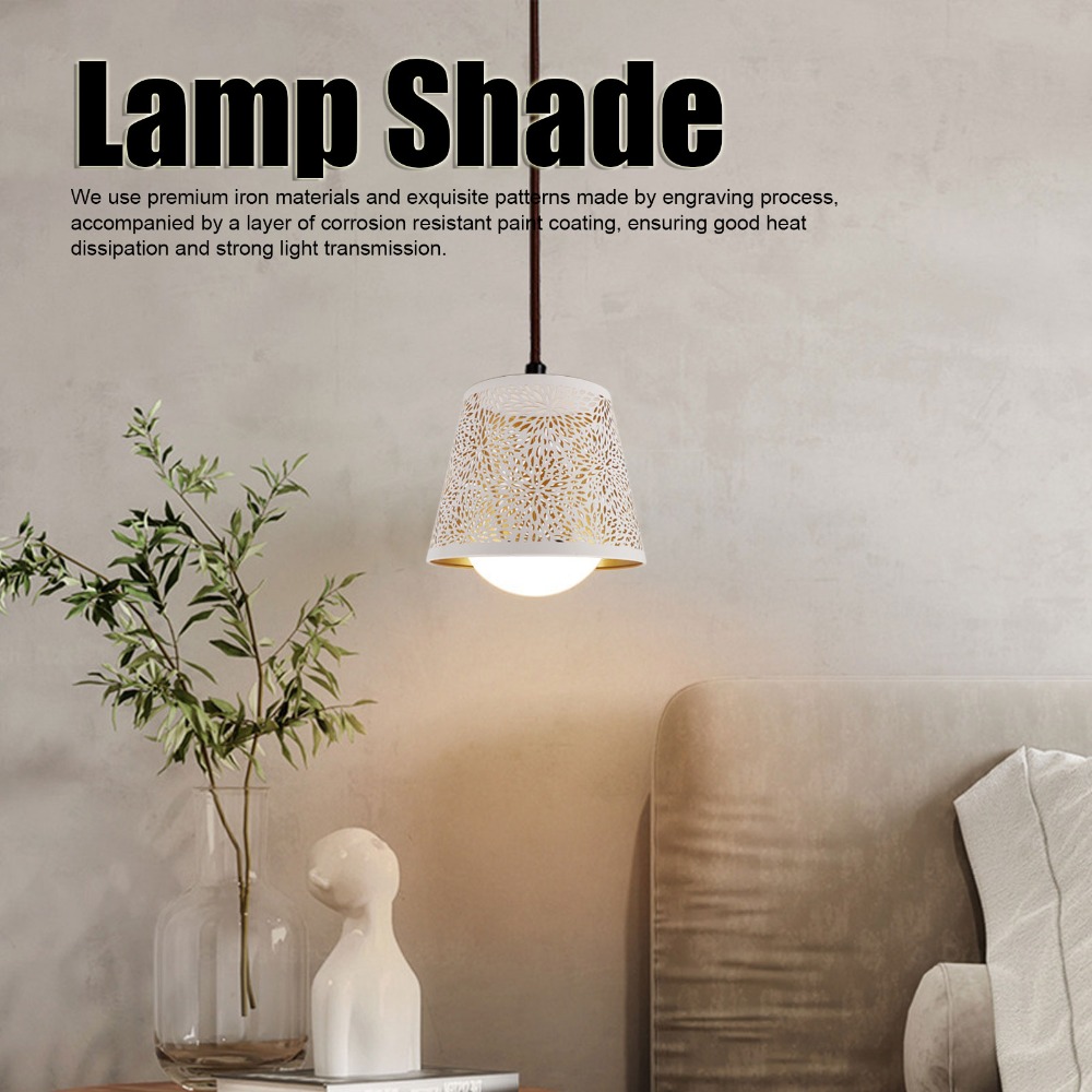 Geometric Lamp Shade - Abajur de Ferro Simples com Padrão