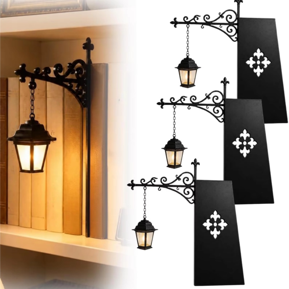 Lighting Decor - Lanterna Decorativa para Estante de Livros,