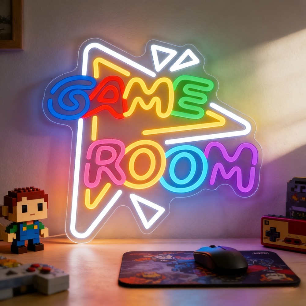 Outdoor Lighting Decor Ideas - Letreiro LED Neon para Sala de