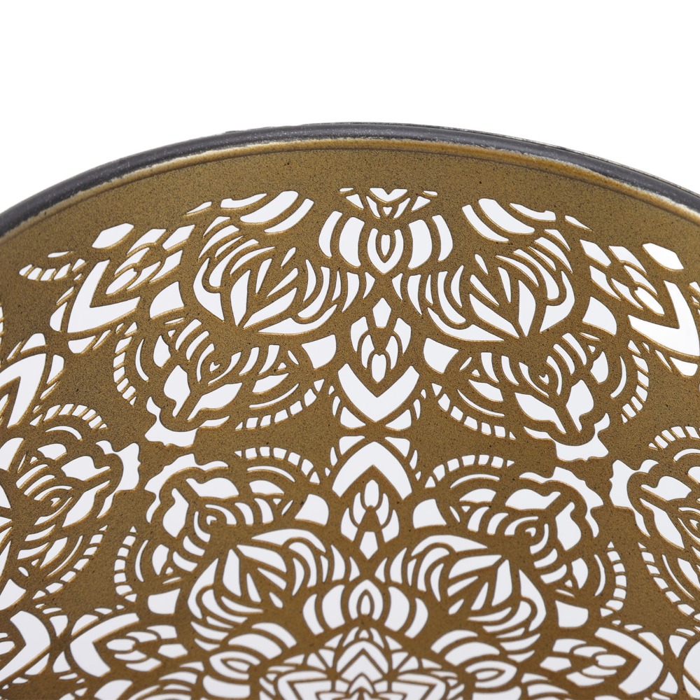 Geometric Lamp Shade - Abajur de ferro moderno com padrão