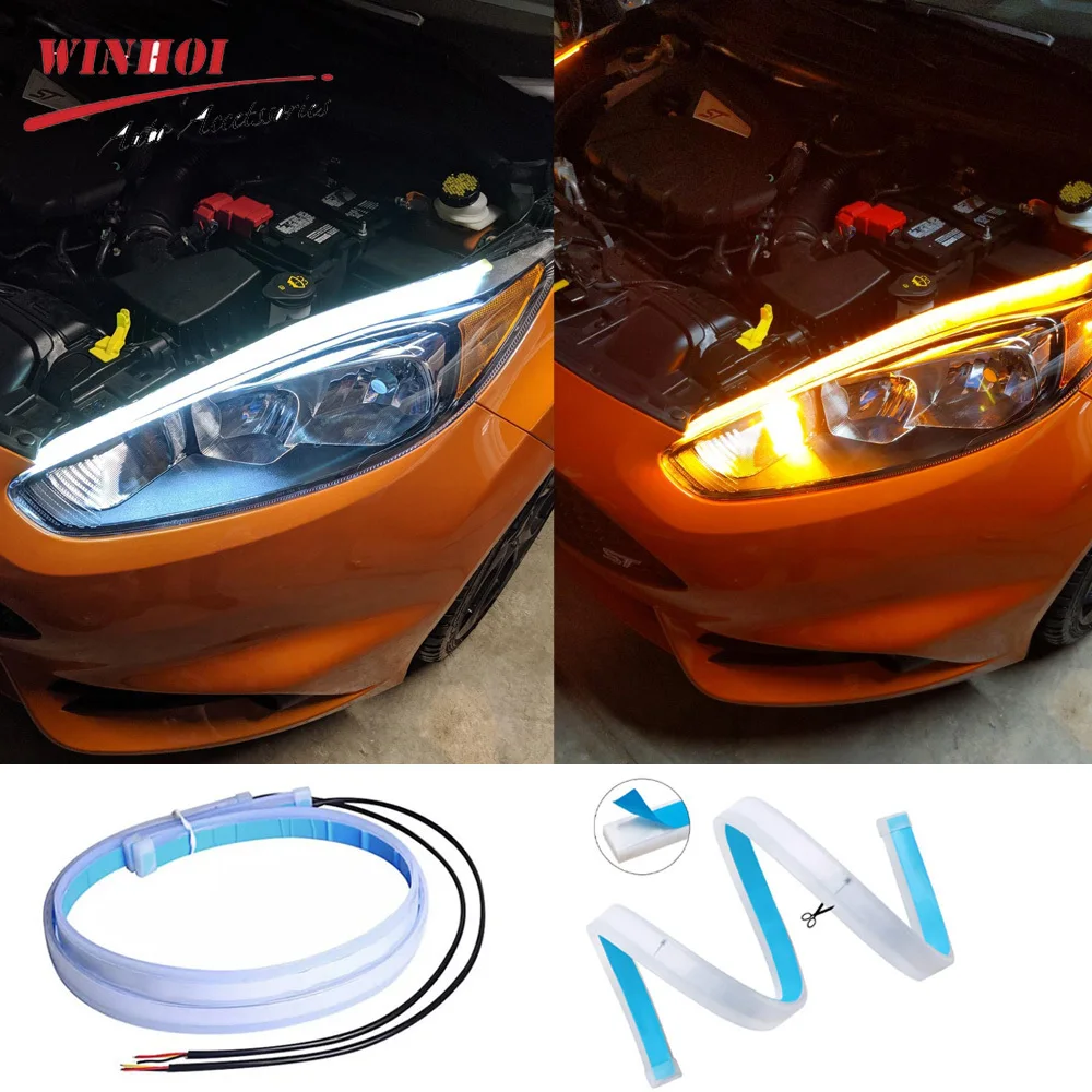 Lighting Bolt Decor - 2 pçs carro led drl luz