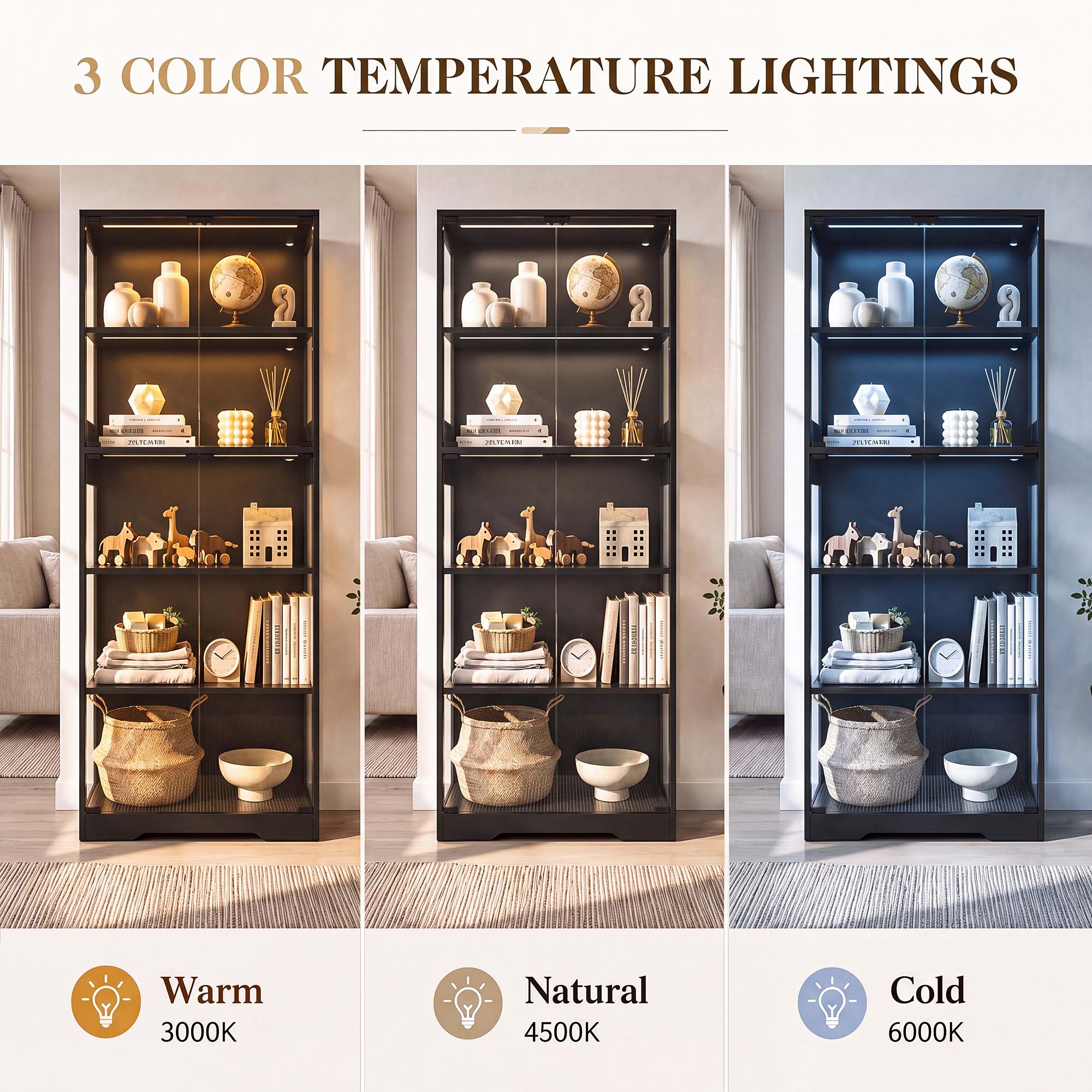 Armário Expositor TCGBKAF de 5 - Home Lighting And Decor avaliação e preço