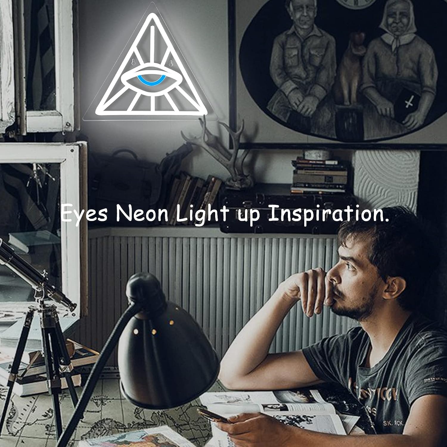Luz Neon LED em Forma de Olho  - Outdoor Lighting Decor Ideas avaliação e preço