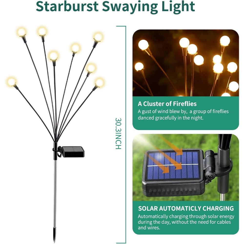 Luzes Solares à Prova d'Água p - Outdoor Lighting Decor Ideas avaliação e preço