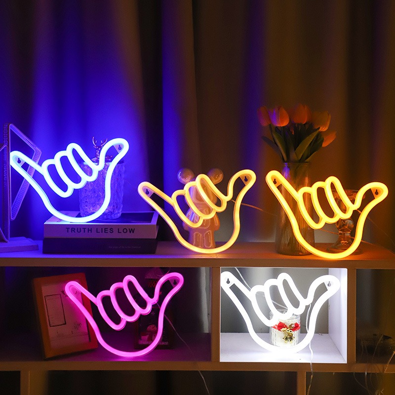 Led sinal de néon paz mão vitó - Ok Lighting Decor avaliação e preço