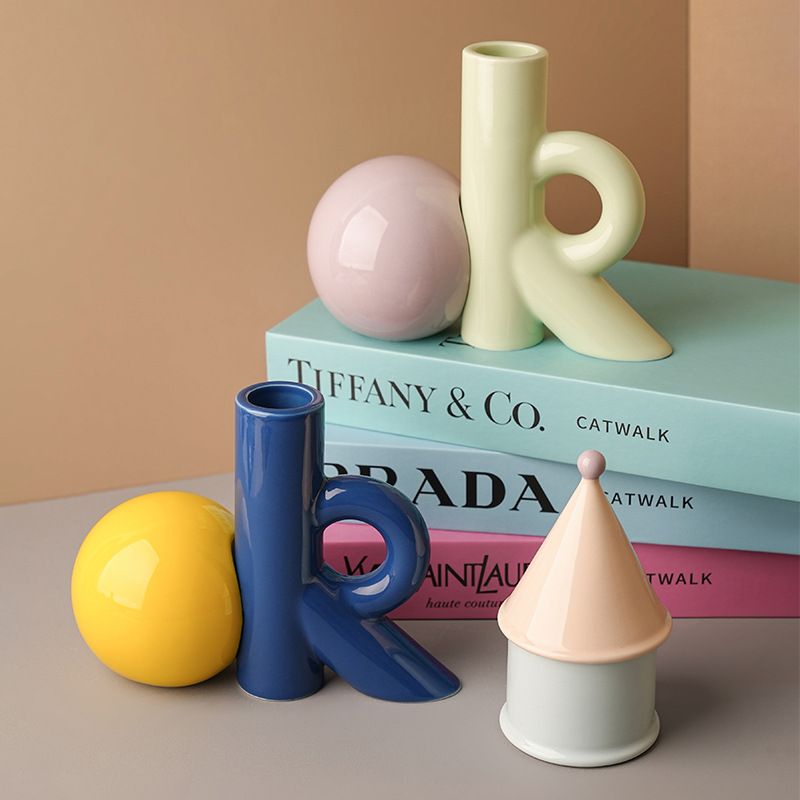 Vaso de cerâmica em forma de o - Ok Lighting Decor avaliação e preço