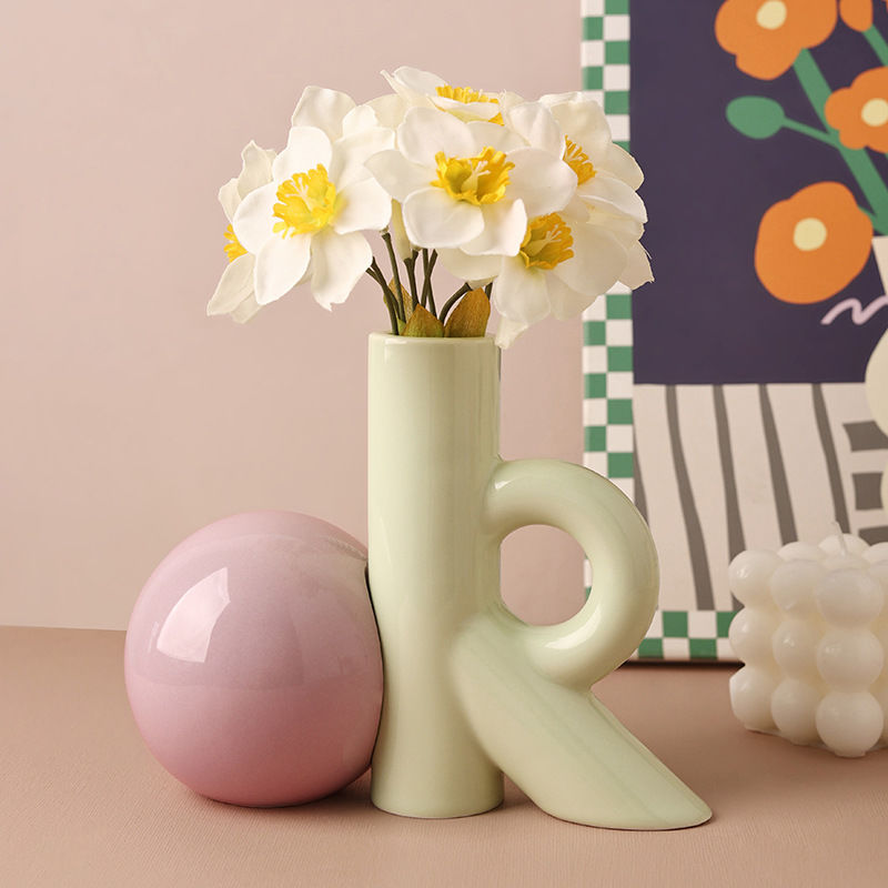 Vaso de cerâmica em forma de o - Ok Lighting Decor avaliação e preço