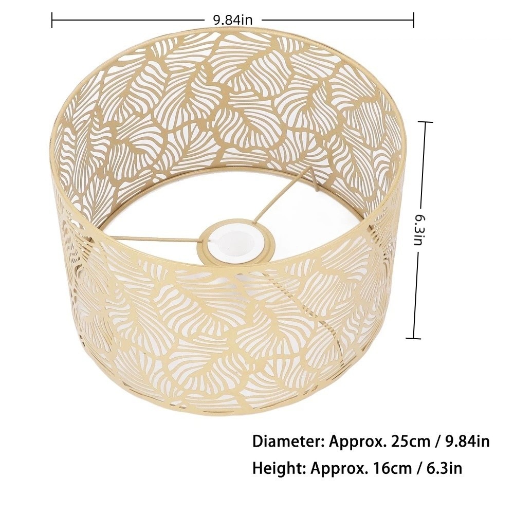 Abajur de Ferro Simples com Pa - Geometric Lamp Shade avaliação e preço