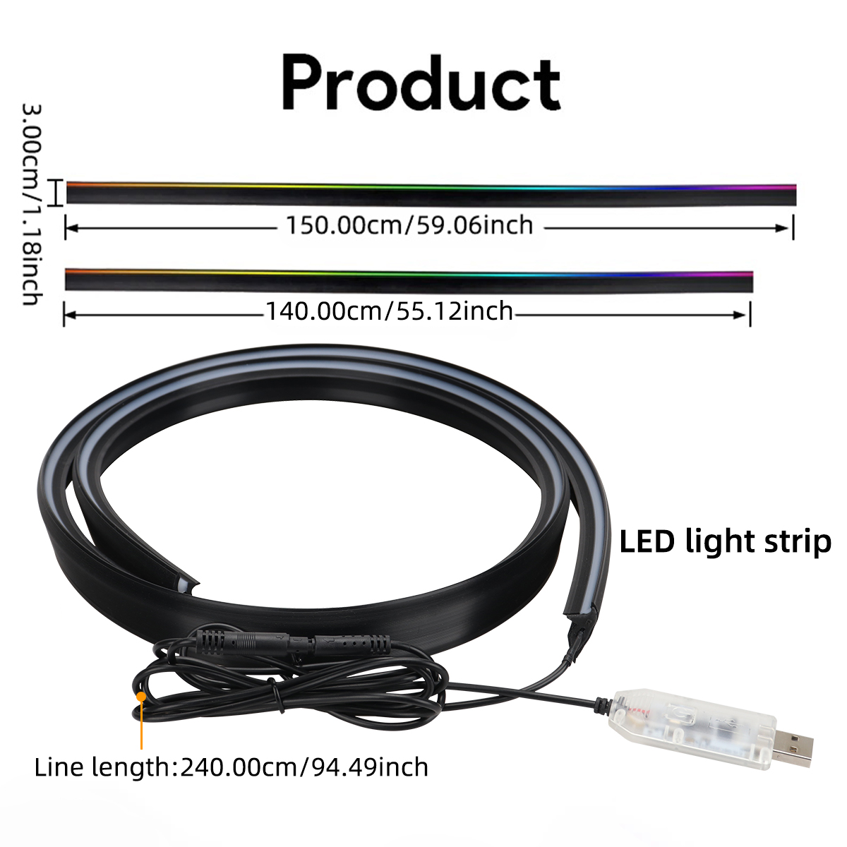 140/150cm sinfonia painel de i - Lighting Bolt Decor avaliação e preço