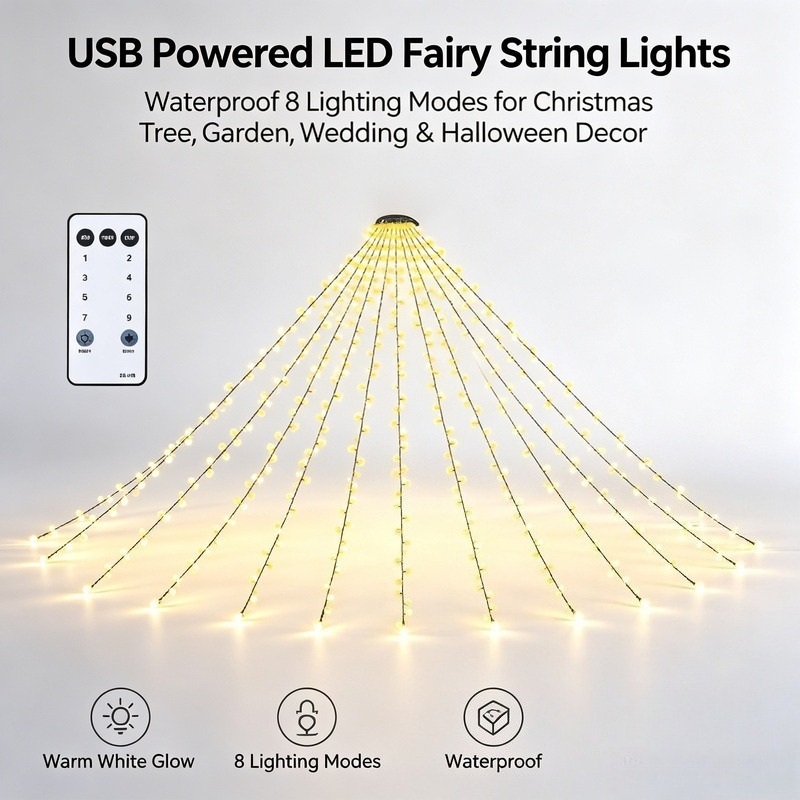 Luzes de Fada LED USB, Luzes d - Lighting Decor For Wedding avaliação e preço