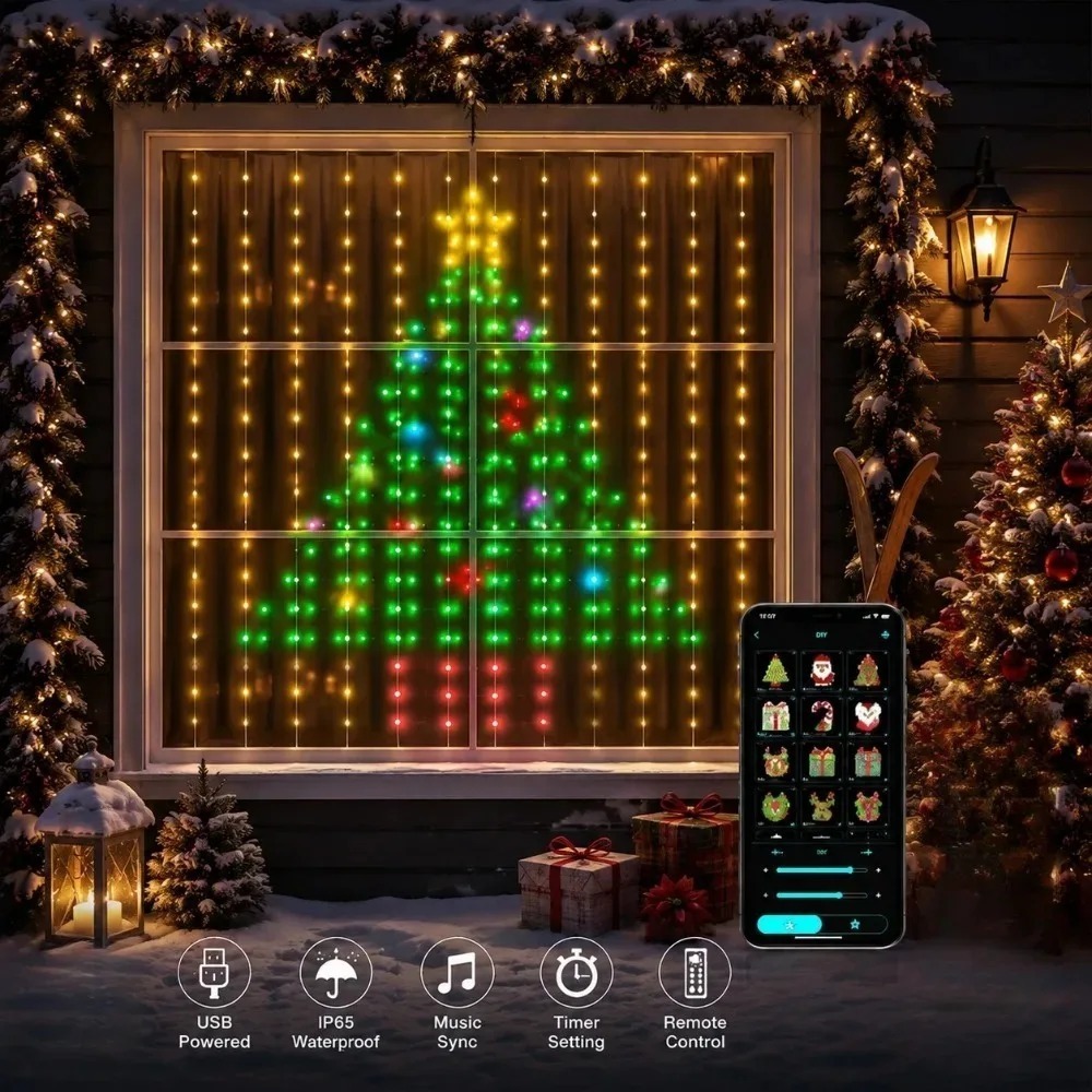 Luzes de Cortina LED Pixel com - Home Lighting And Decor avaliação e preço
