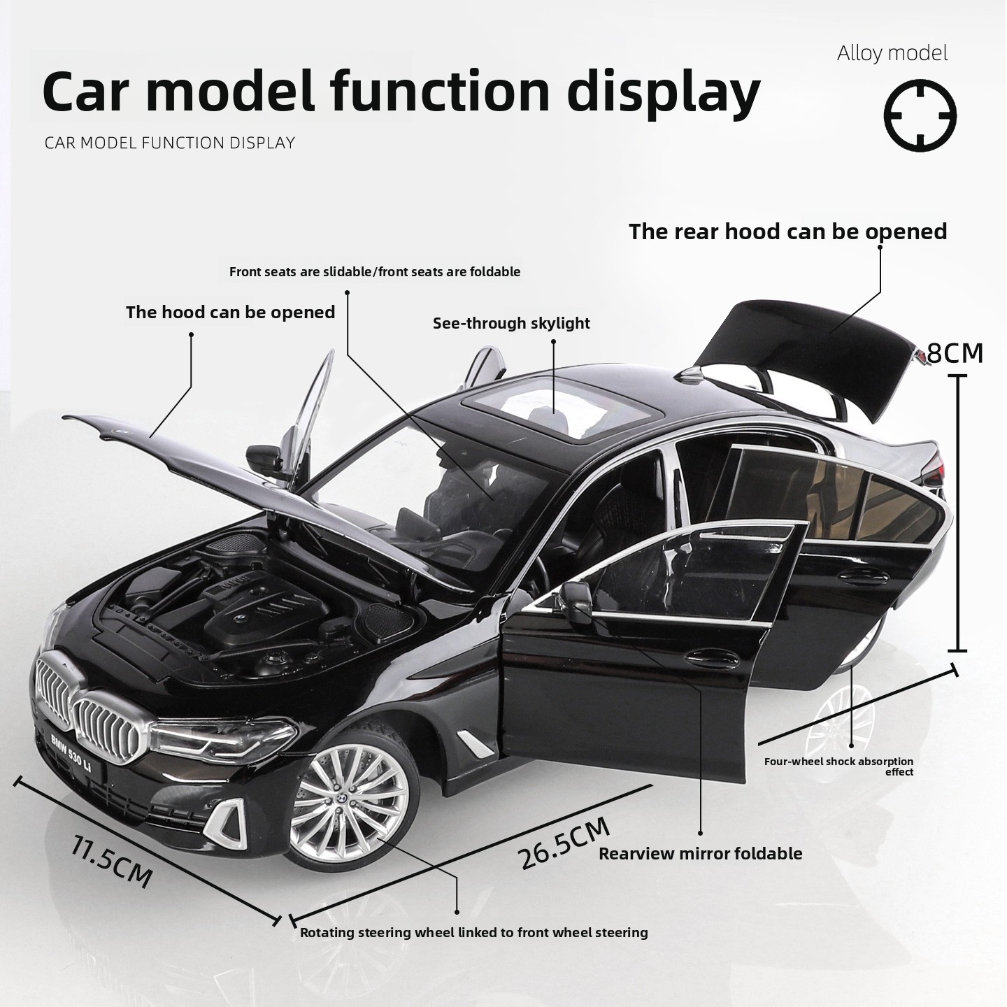 OK 1:18 BMW 530li liga modelo  - Ok Lighting Decor avaliação e preço