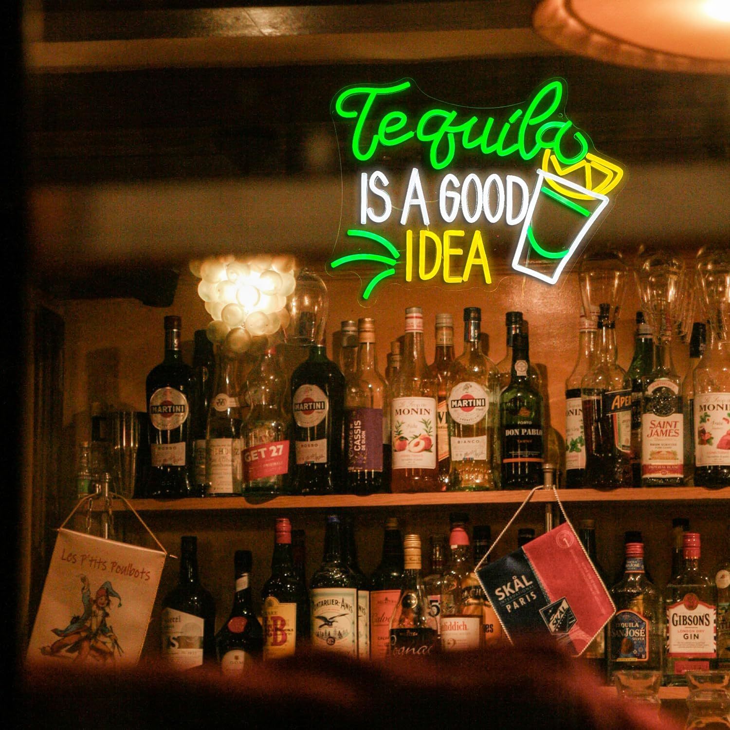 Letreiro Neon 'Tequila Is A Go - Outdoor Lighting Decor Ideas avaliação e preço