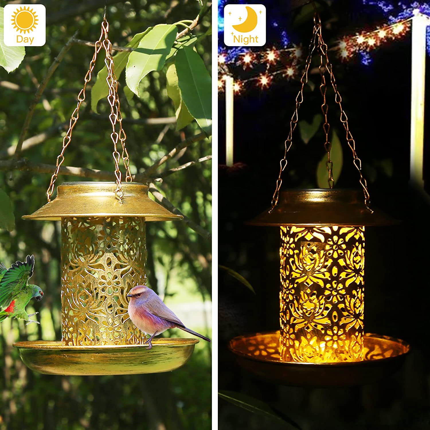 Alimentador solar de pássaros  - Outdoor Lighting Decor Ideas avaliação e preço
