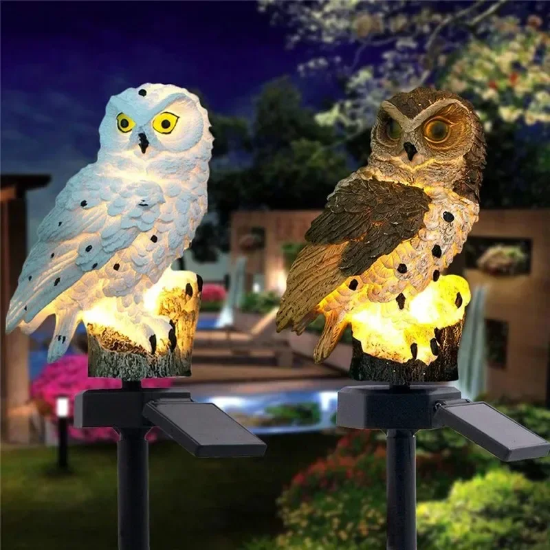 Estátua de Coruja Solar com Lu - Lighting Decoration Ideas avaliação e preço