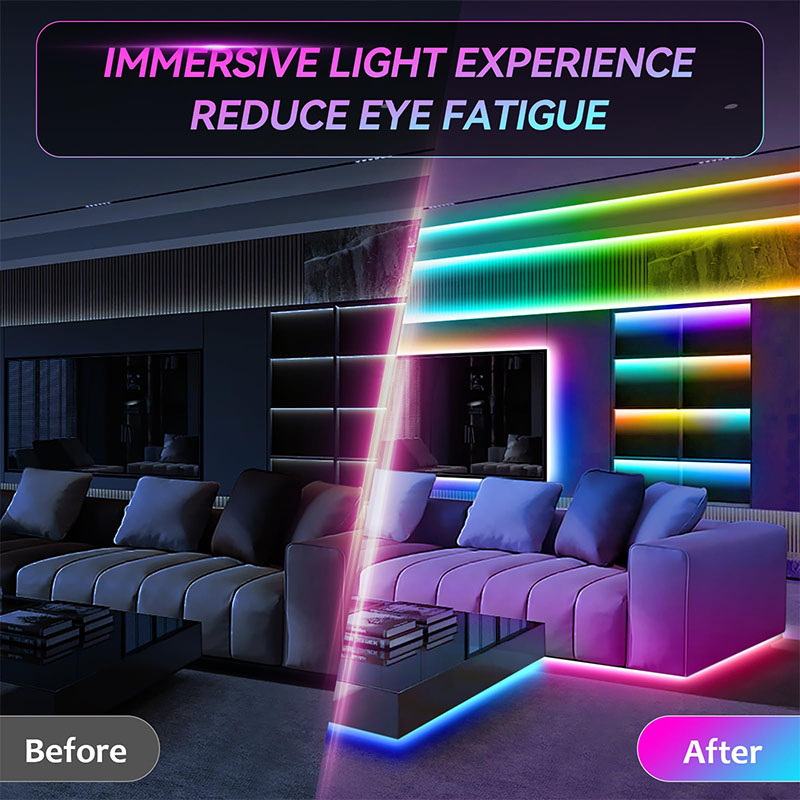 Fita LED RGB USB SMD3535 com A - Lighting Bolt Decor avaliação e preço