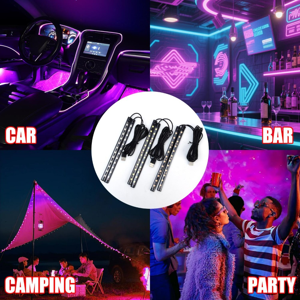 Usb carro led luz de tira atmo - Lighting Bolt Decor avaliação e preço