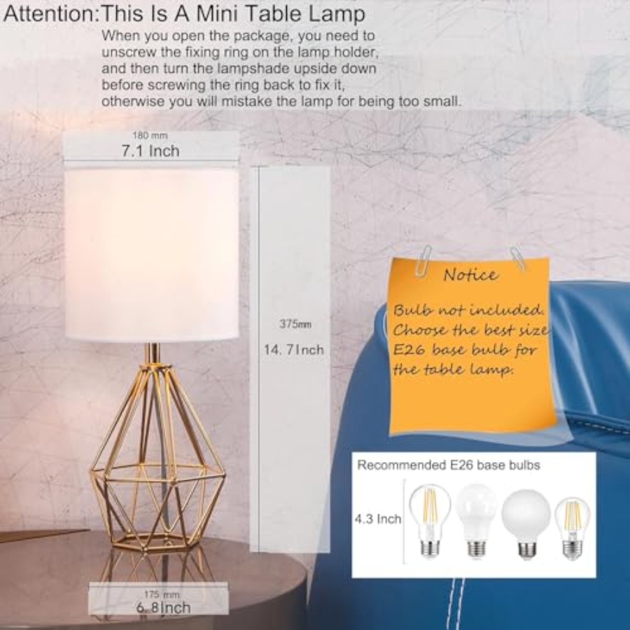 Luminária de Mesa Pequena Mode - Geometric Lamp Shade avaliação e preço