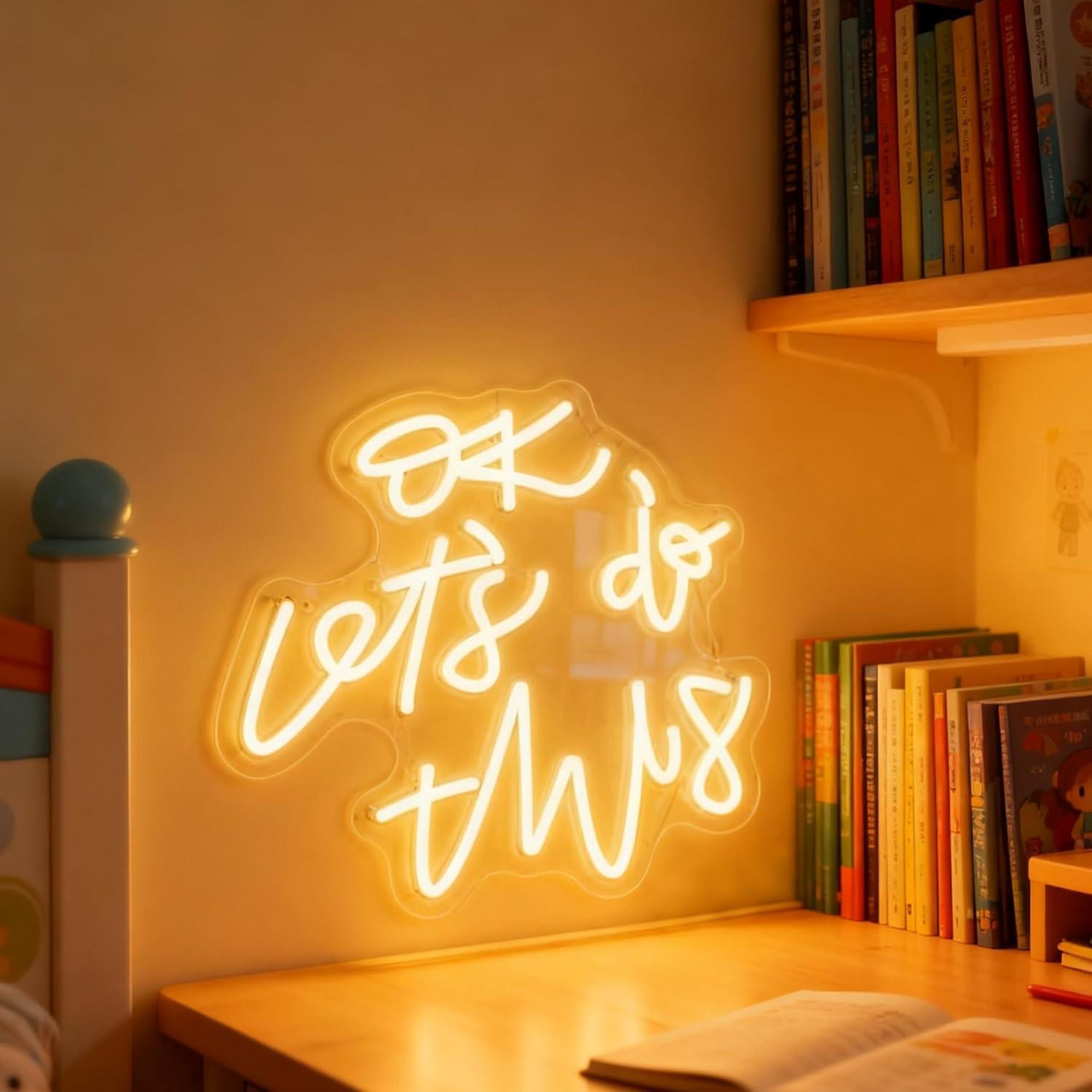 OK, Vamos Fazer Isso! Letreiro - Ok Lighting Decor avaliação e preço