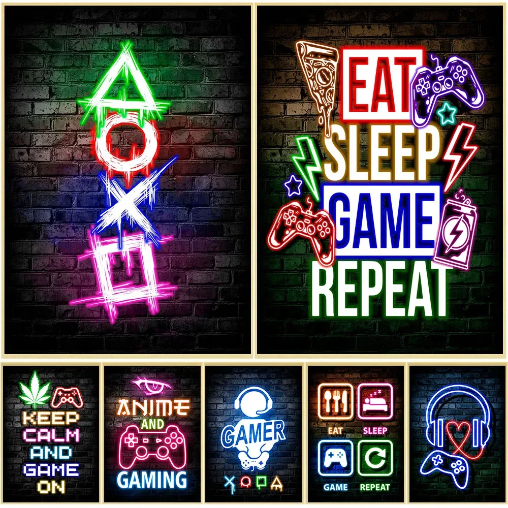 Artes de Parede Neon para Jogo - Office Lighting Decor avaliação e preço