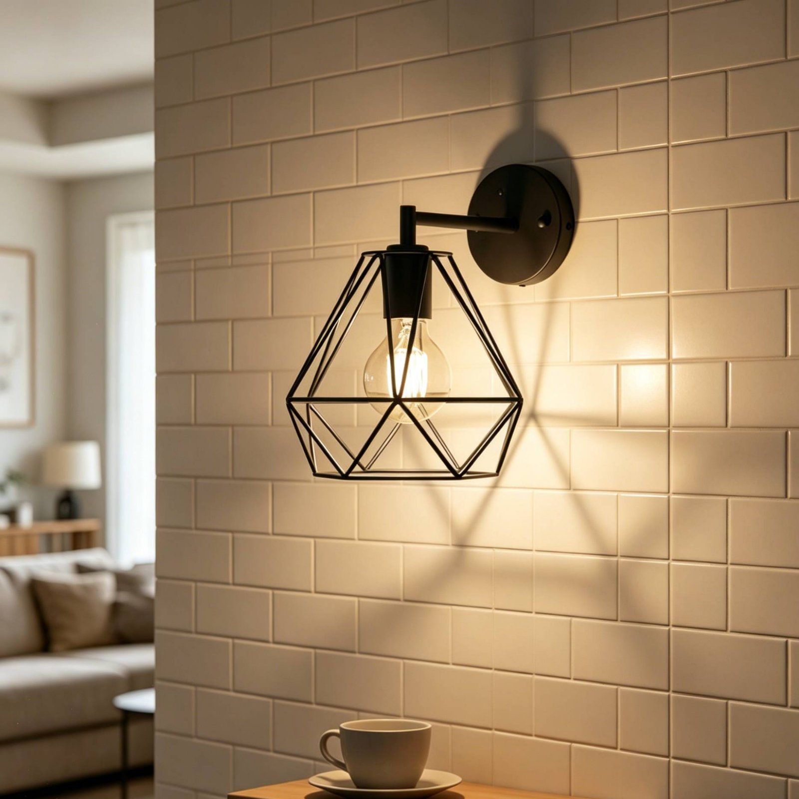 Abajur em Forma de Diamante, D - Geometric Lamp Shade avaliação e preço
