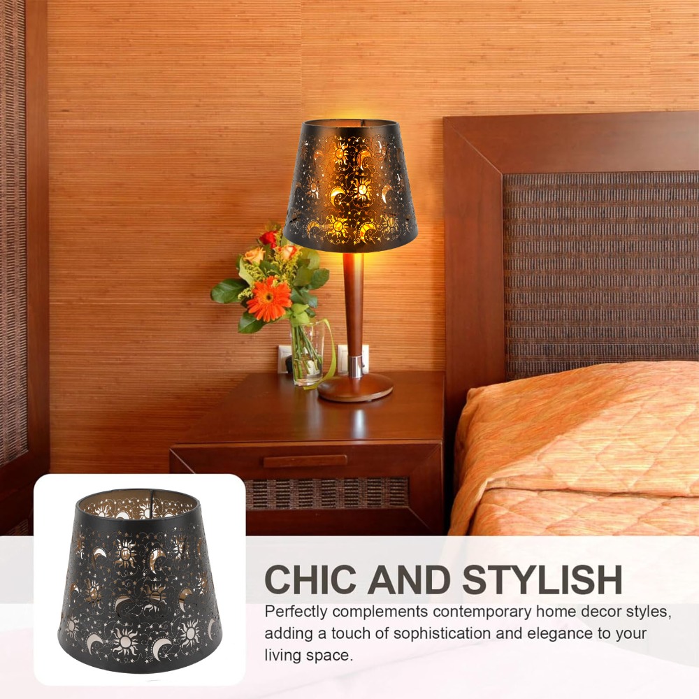 Abajur de Ferro Simples com Pa - Geometric Lamp Shade avaliação e preço